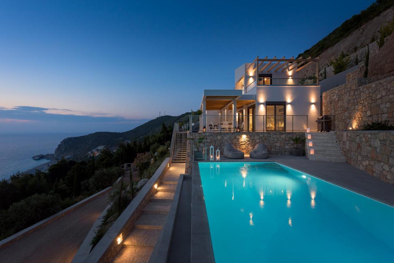 Kathisma Bay Villas - Luxury Villas - Villa Helios Каламици Экстерьер фото